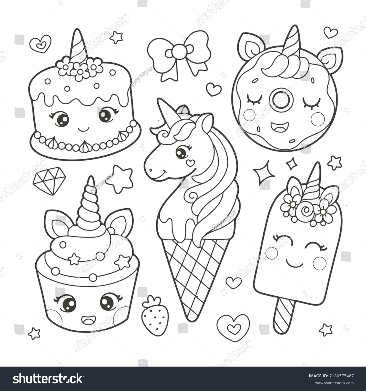 Thousand cupcake colouring pages royalty