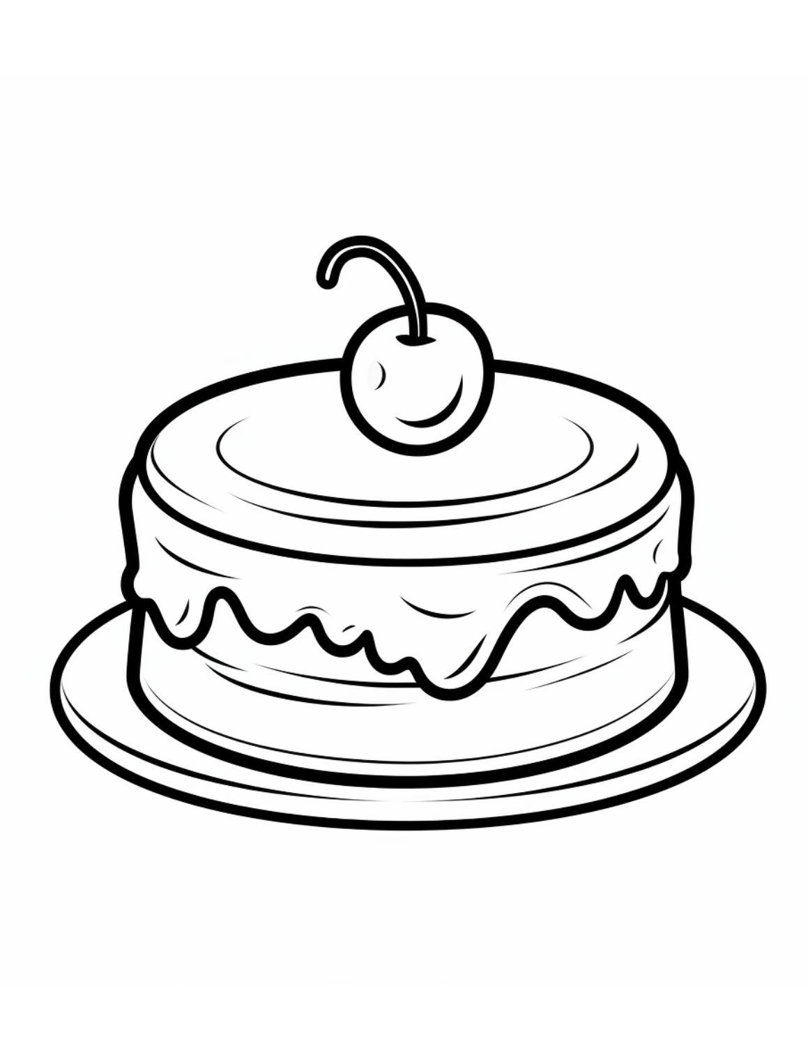 Free printable cake coloring pages for kids and adults skip to my lou