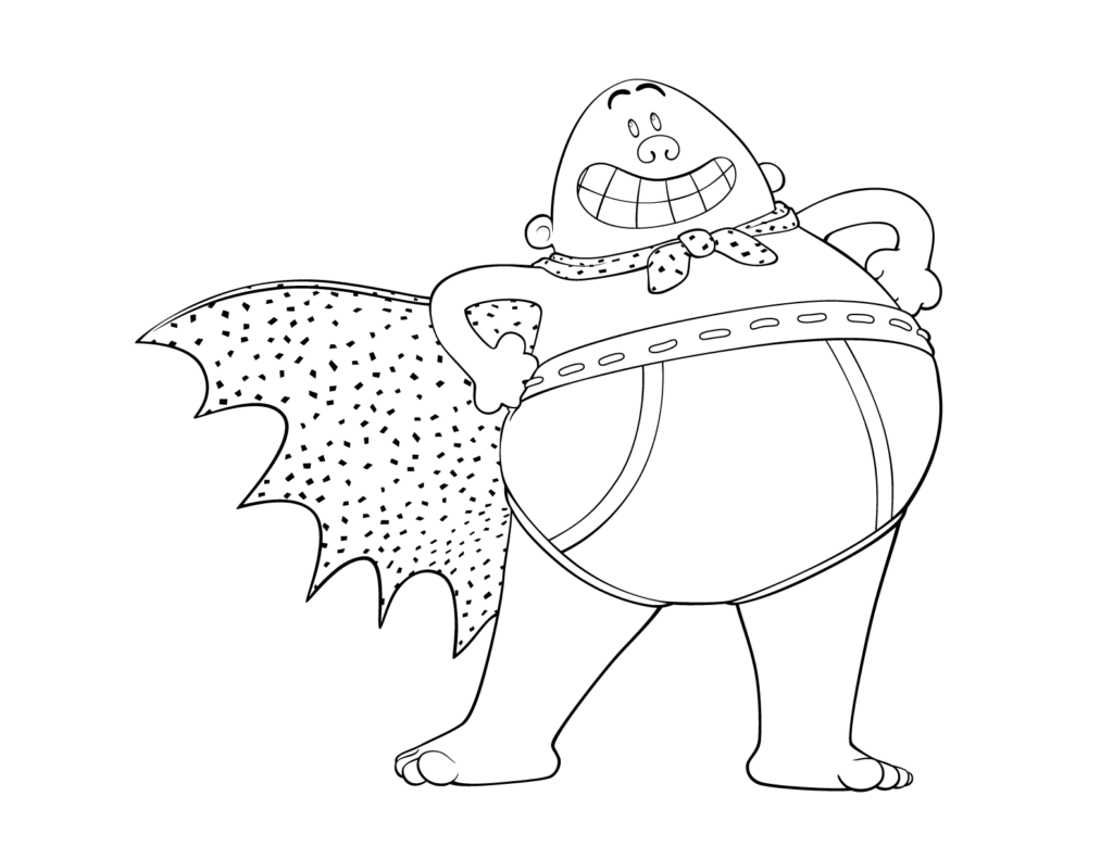 Captain underpants coloring pages