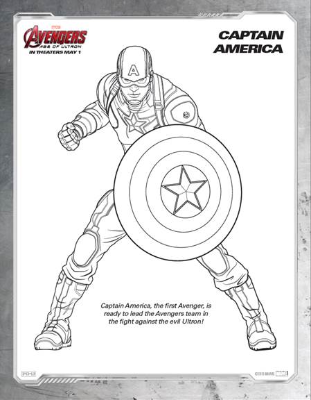 Free avengers age of ultron printable coloring sheets