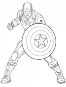 Captain america coloring pages free coloring pages