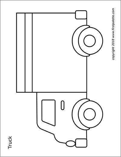 Cars and vehicles free printable templates coloring pages firstpalette truck coloring pages coloring pages cars coloring pages