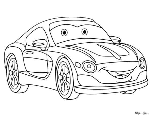 Car coloring pages skip to my lou