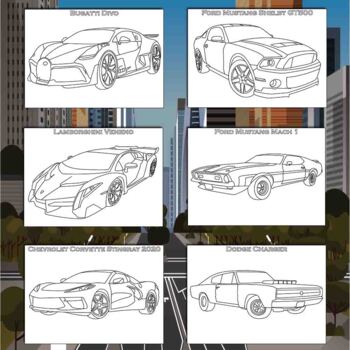 Super cars coloring pages printable coloring sheets x inches