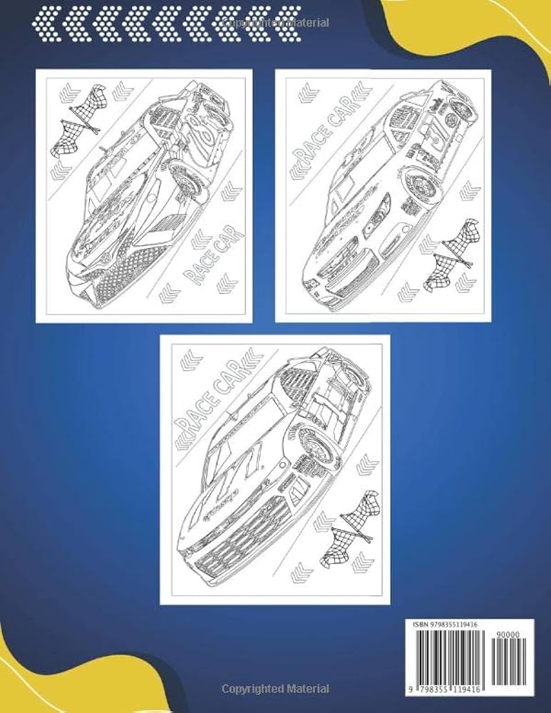 Racer coloring book for adults rs racing coloring pages for teens adults lovers davey jerwin books