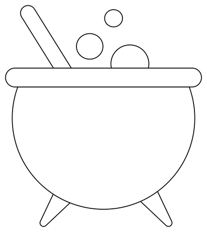 Cauldron coloring page free printable coloring pages