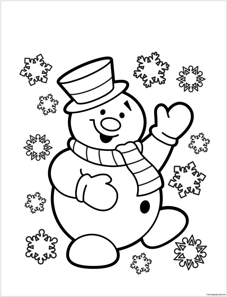 Snowman loring page christmas loring pages free christmas loring pages christmas loring sheets