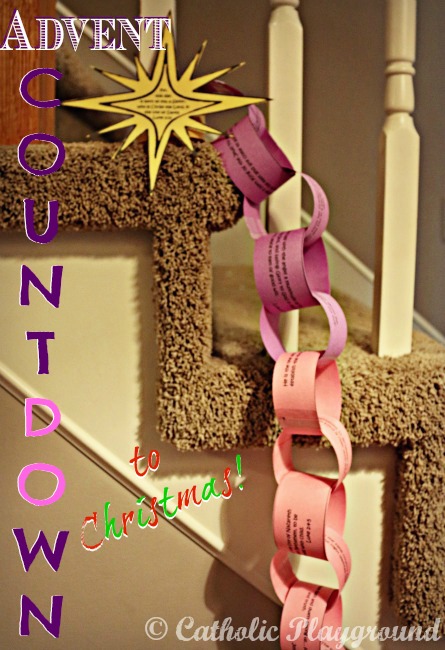 Paper chain advent calendar â catholic playground