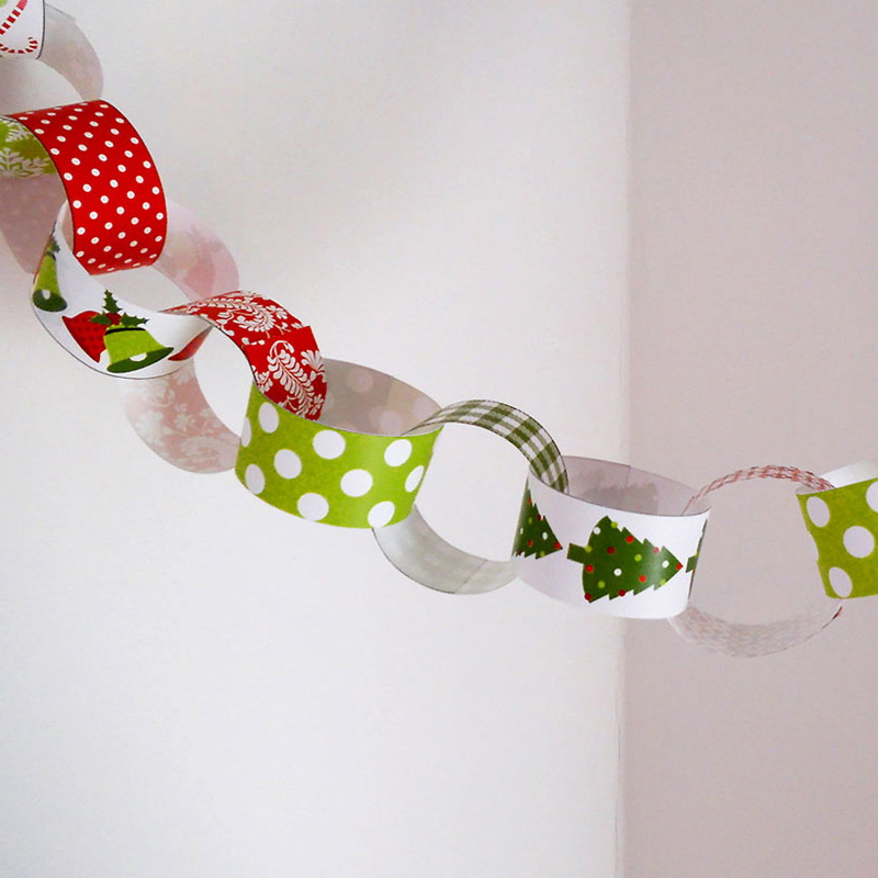 Free printable christmas paper chain creative center