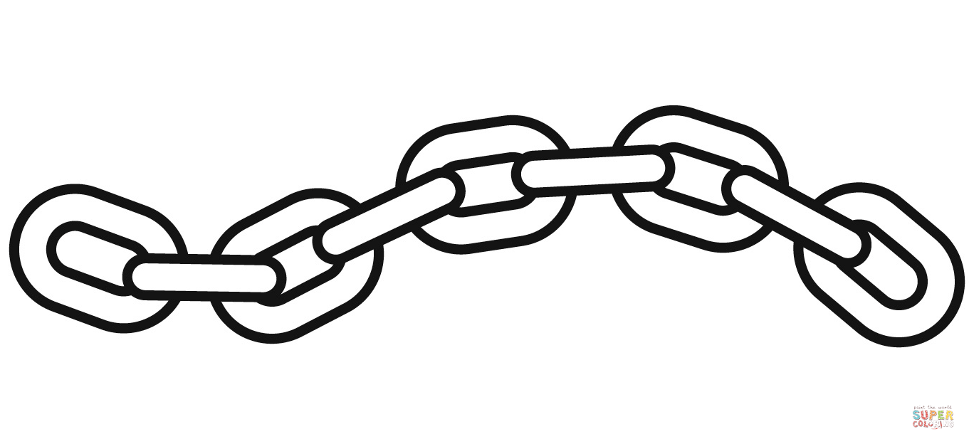 Chain coloring page free printable coloring pages