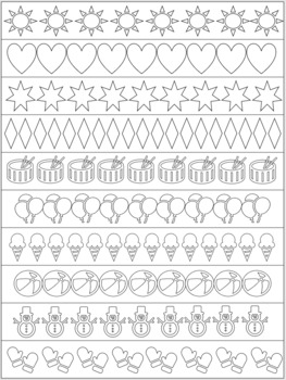 Christmas paper chain colouring in template by miss graces teaching resources