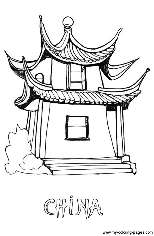 Coloring pages chinese culture chinese crafts