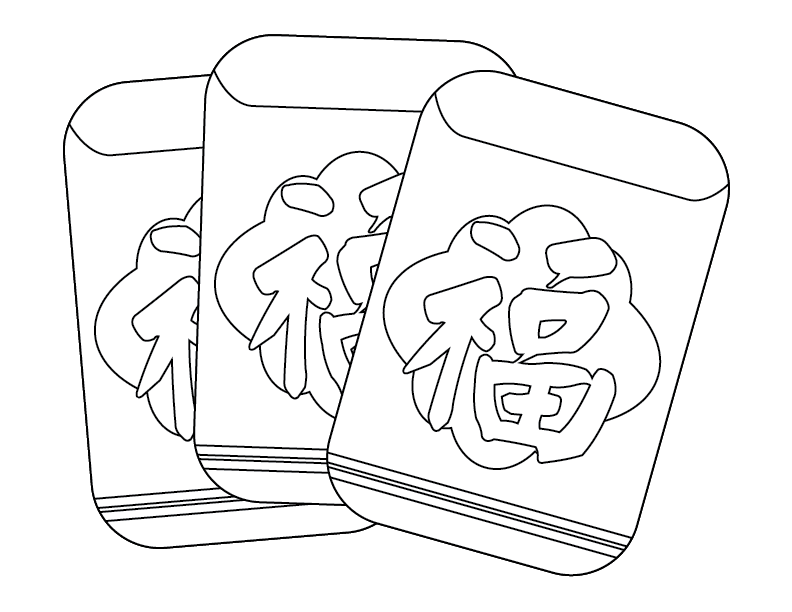 Chinese new year coloring pages