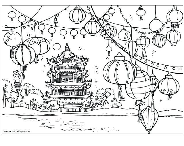 Ancient china tradition of celebrating lunar year coloring page new year coloring pages coloring pages colouring pages