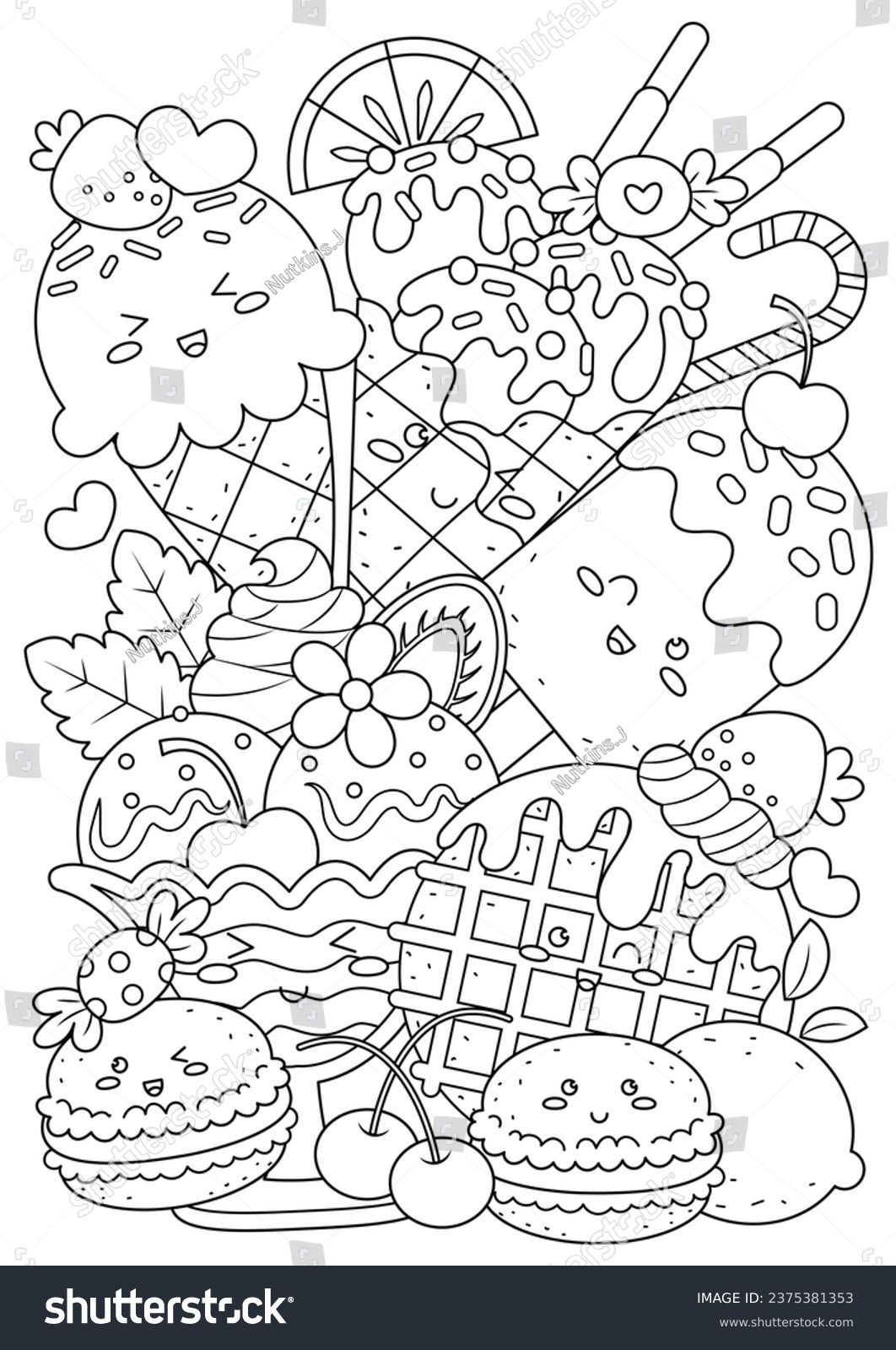 Fitness coloring page stock photos