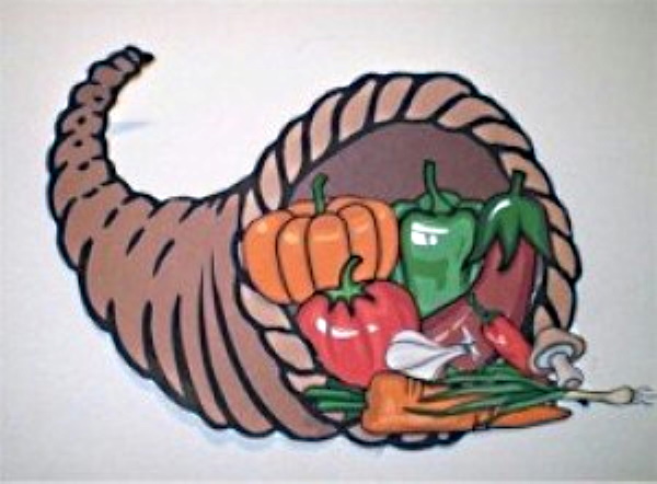 Printable cornucopia craft