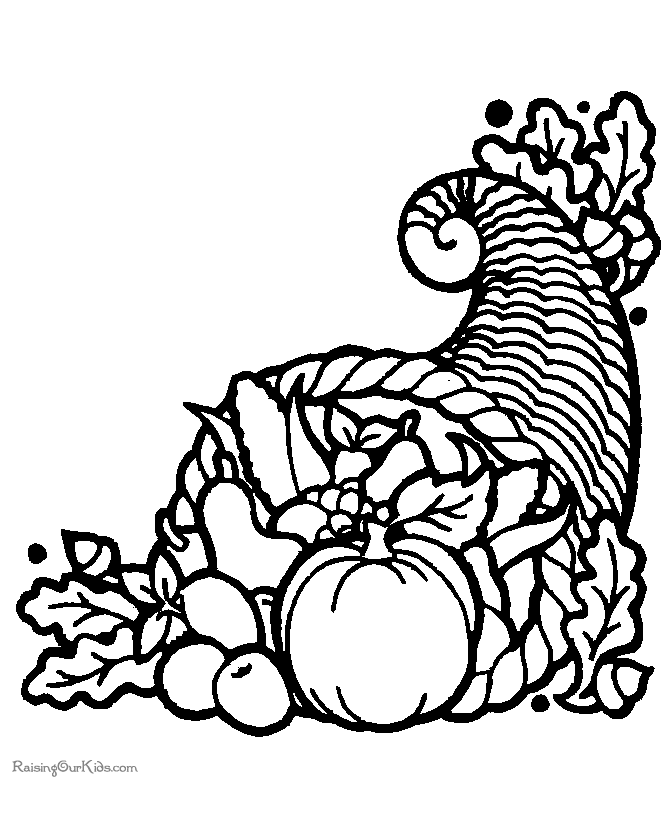 Printable cornucopia coloring page thanksgiving coloring pages fall coloring pages thanksgiving coloring sheets