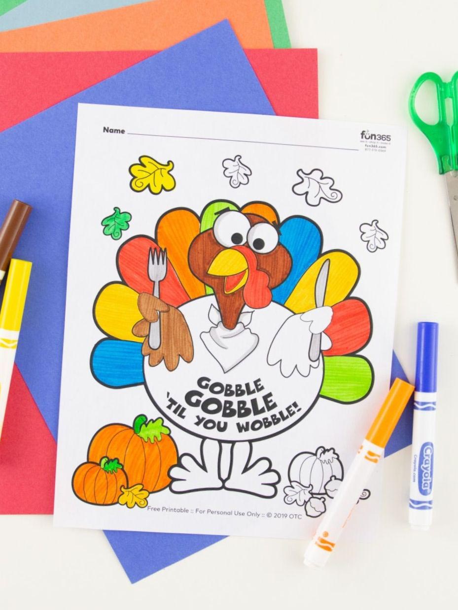 Free fall thanksgiving coloring pages for kids