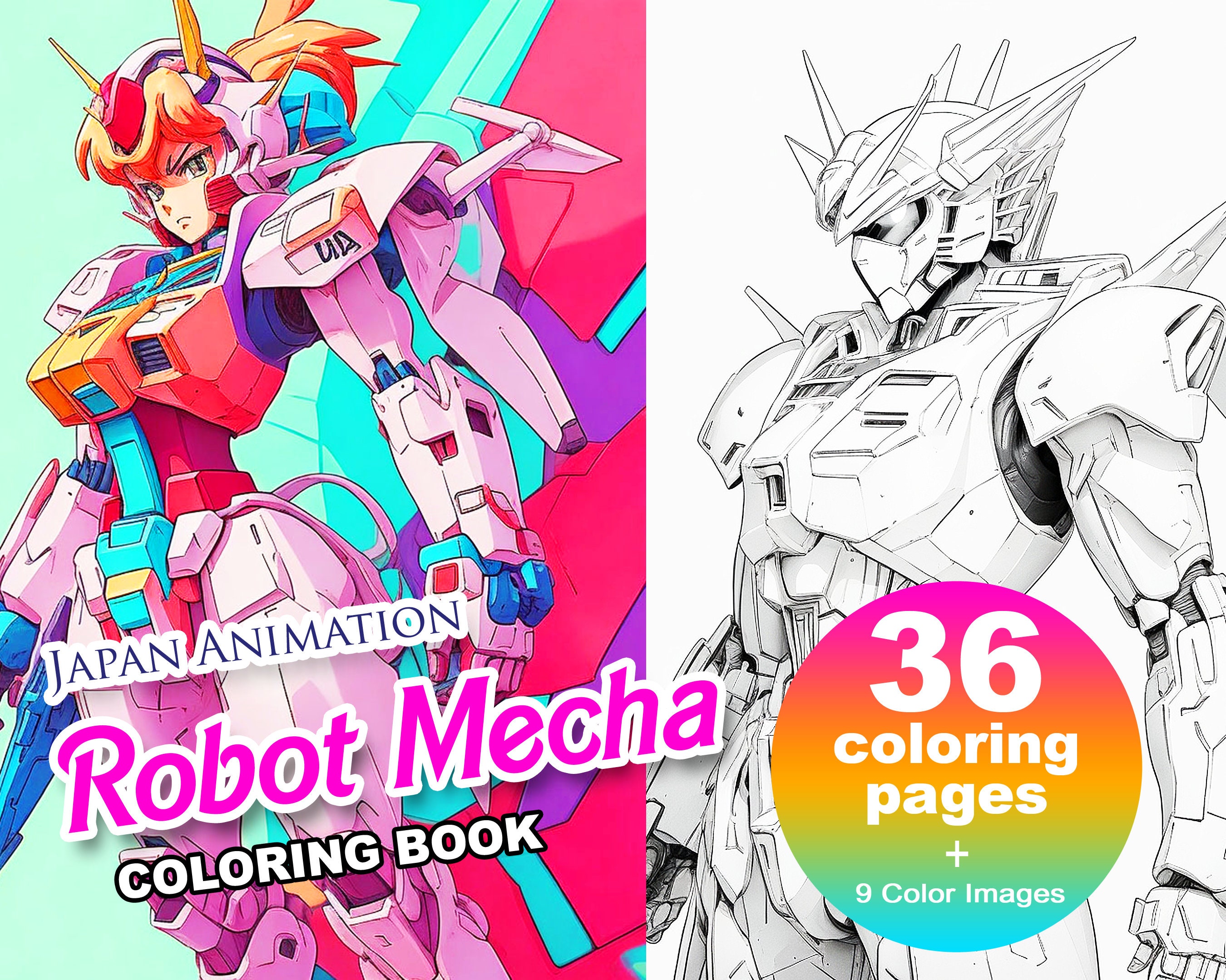 Gundam coloring book