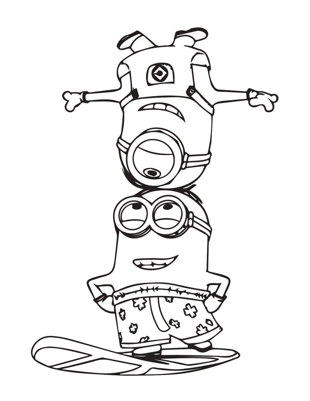 Minions coloring pages