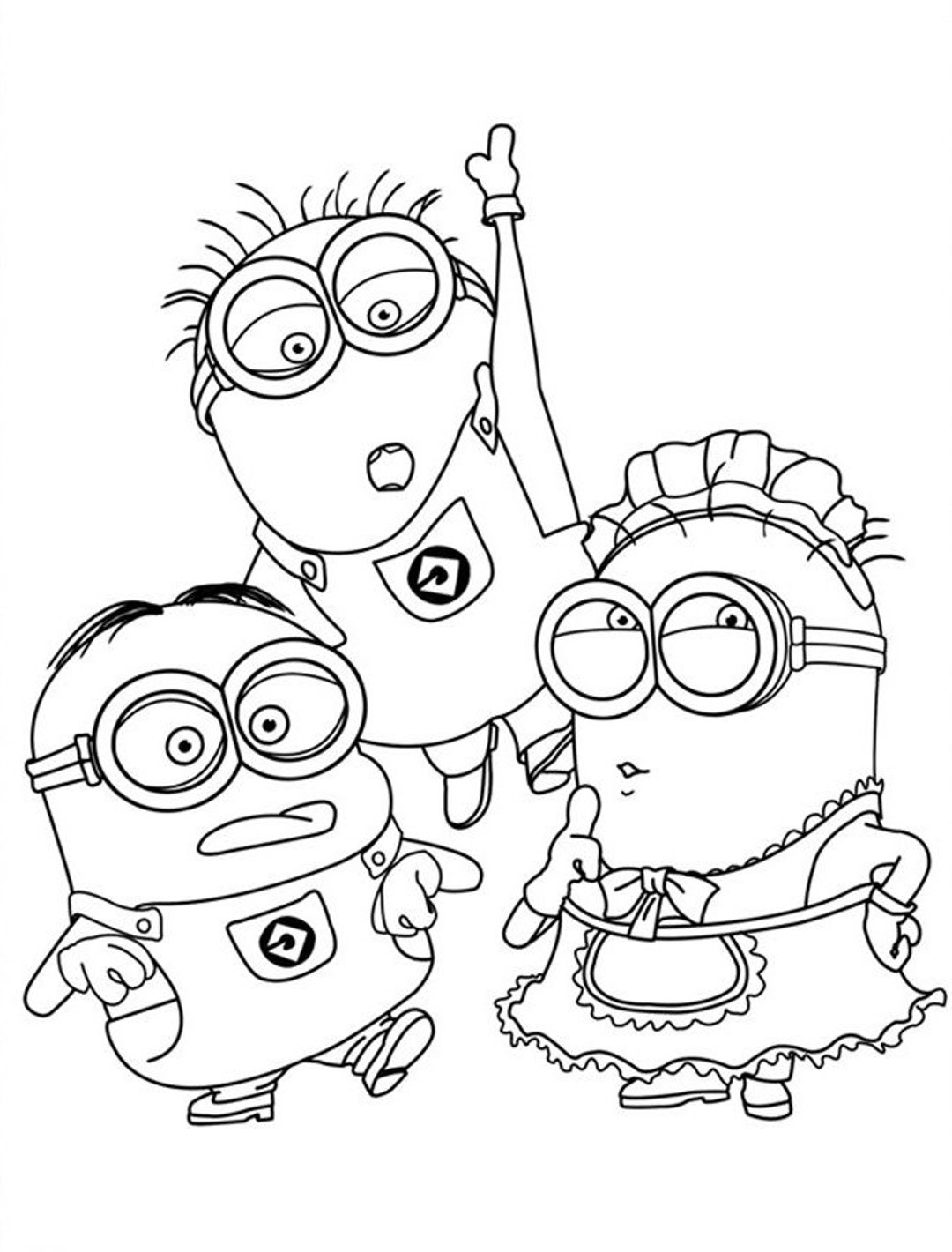 Page minion coloring book