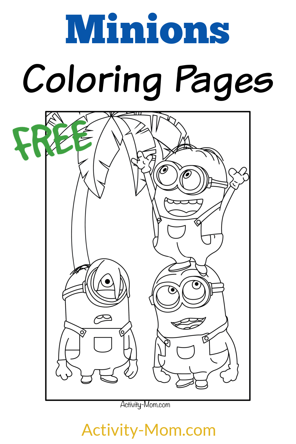 Minions coloring pages free printable