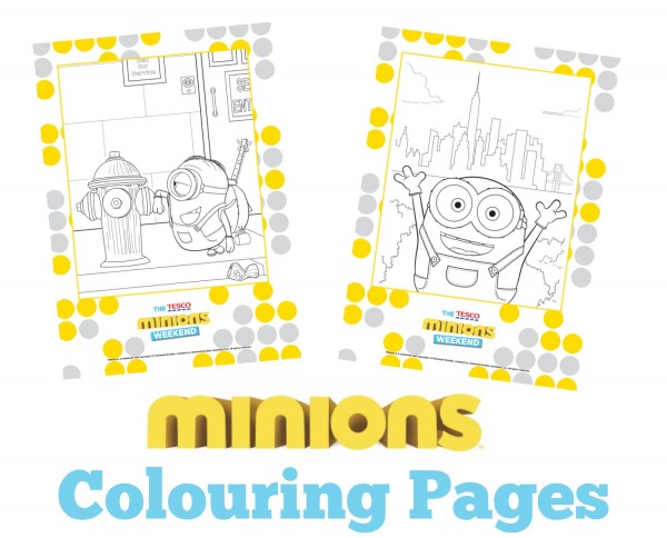 Free minions colouring book printable and minion craft roundup mum in the madhouse