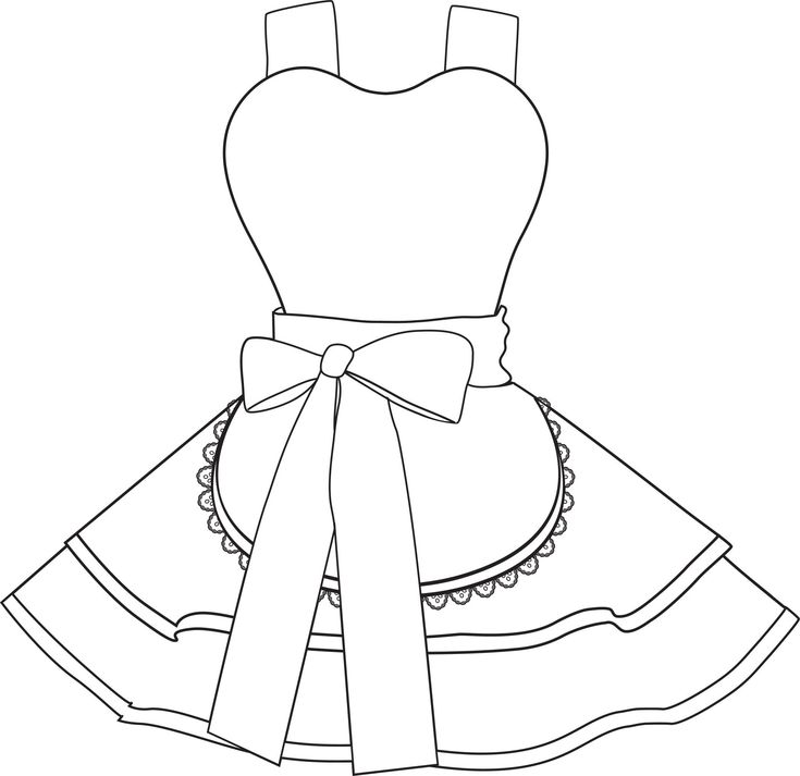 Design your own apron coloring pages digital instant pdf download