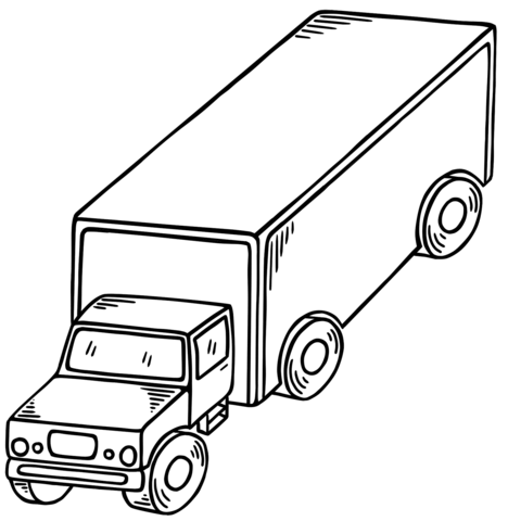 Truck coloring page free printable coloring pages