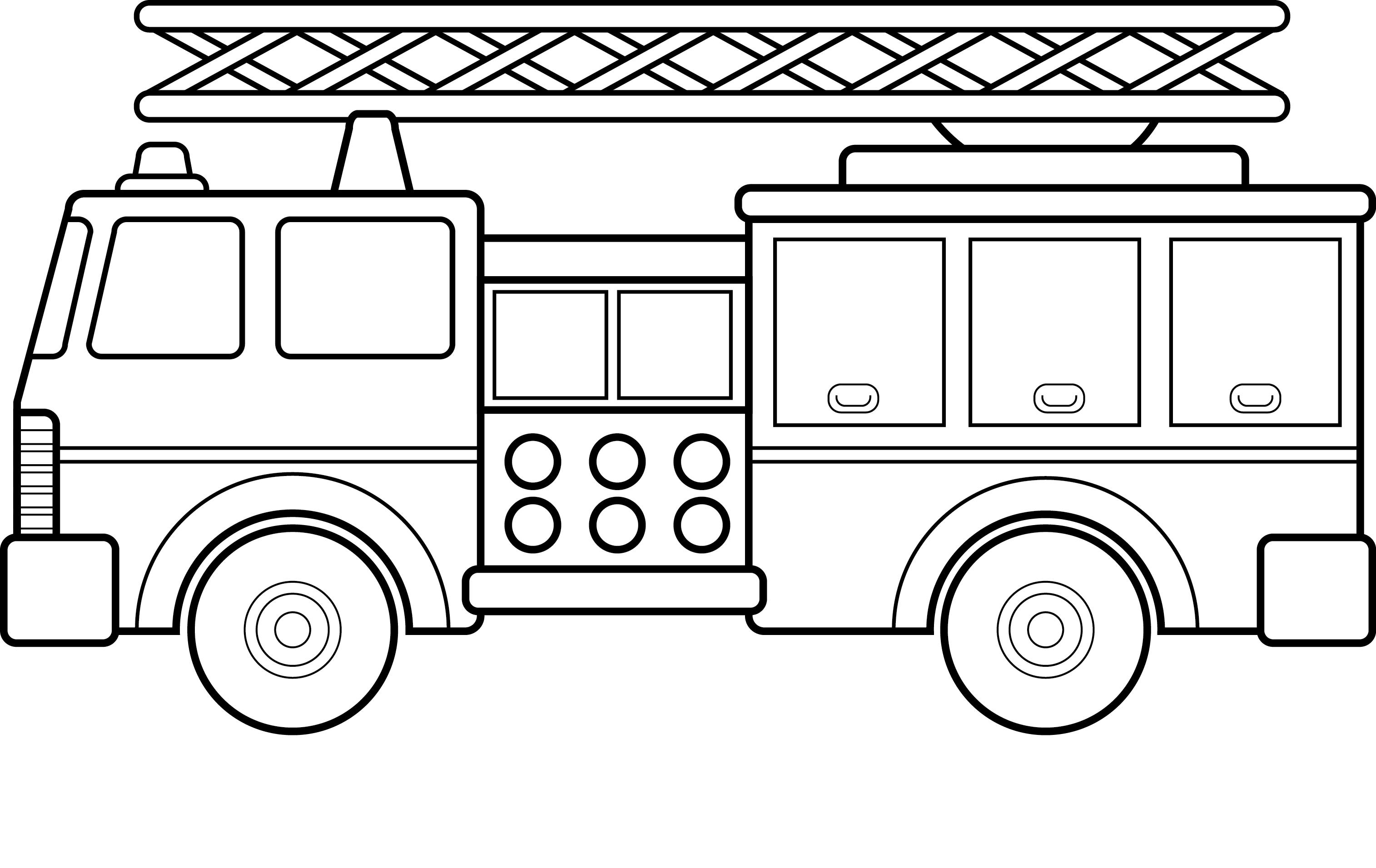 Free printable fire truck coloring pages for kids