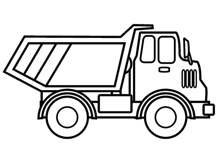 Printable truck coloring pages pdf