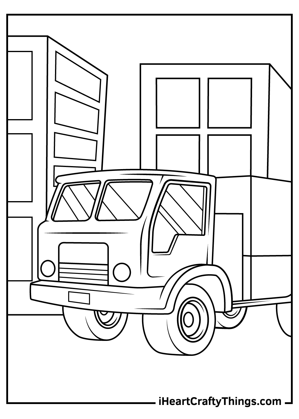 Truck coloring pages free printables