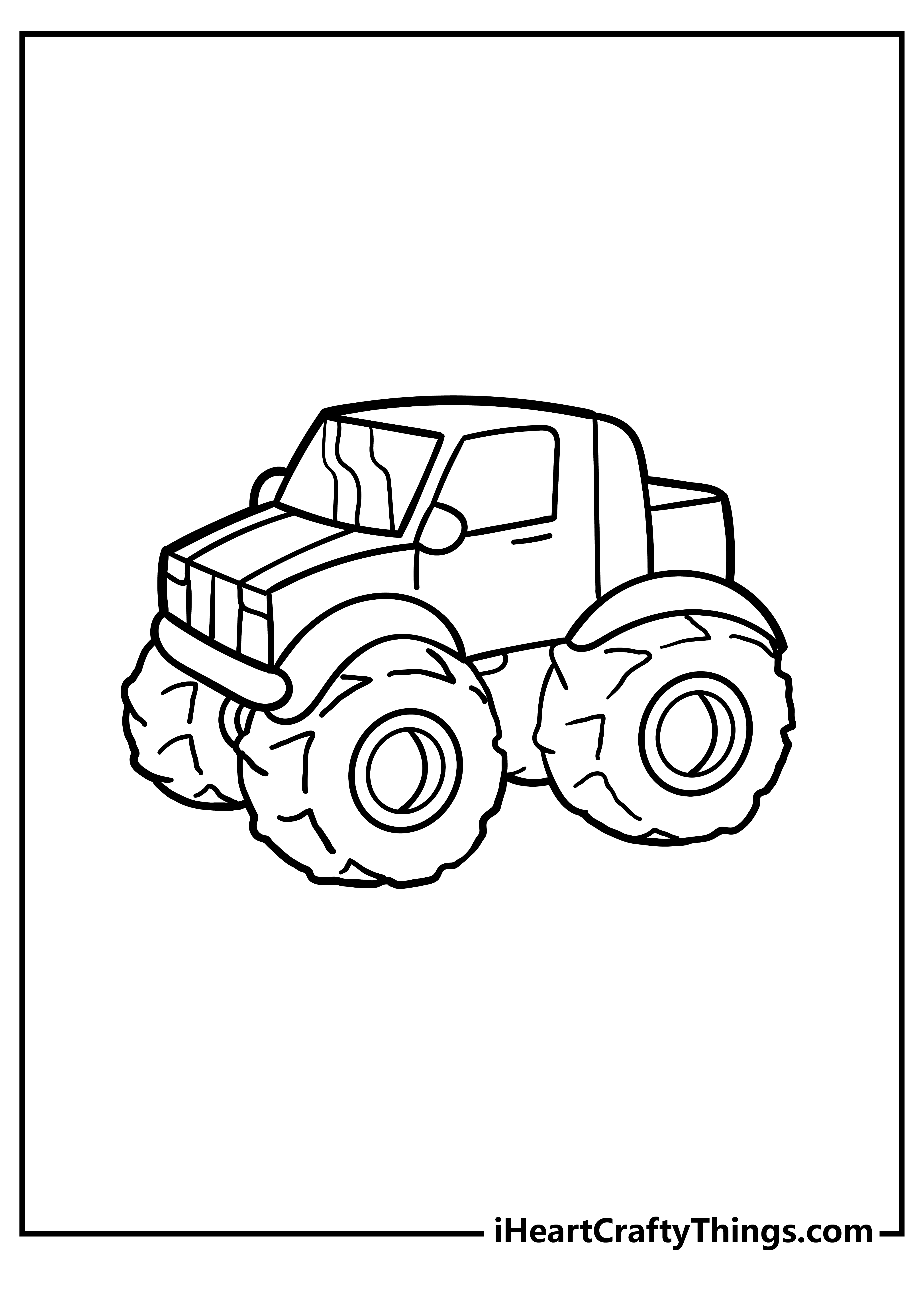 Monster truck coloring pages free printables