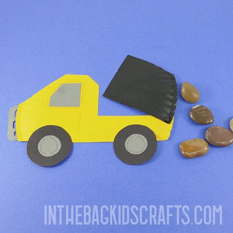 Dump truck craft with free craft template â in the bag kids crafts