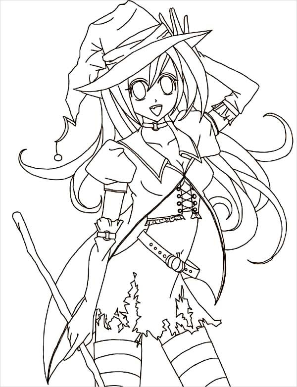 Anime coloring pages