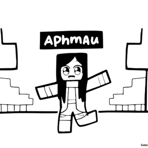 Aphmau coloring pages printable for free download