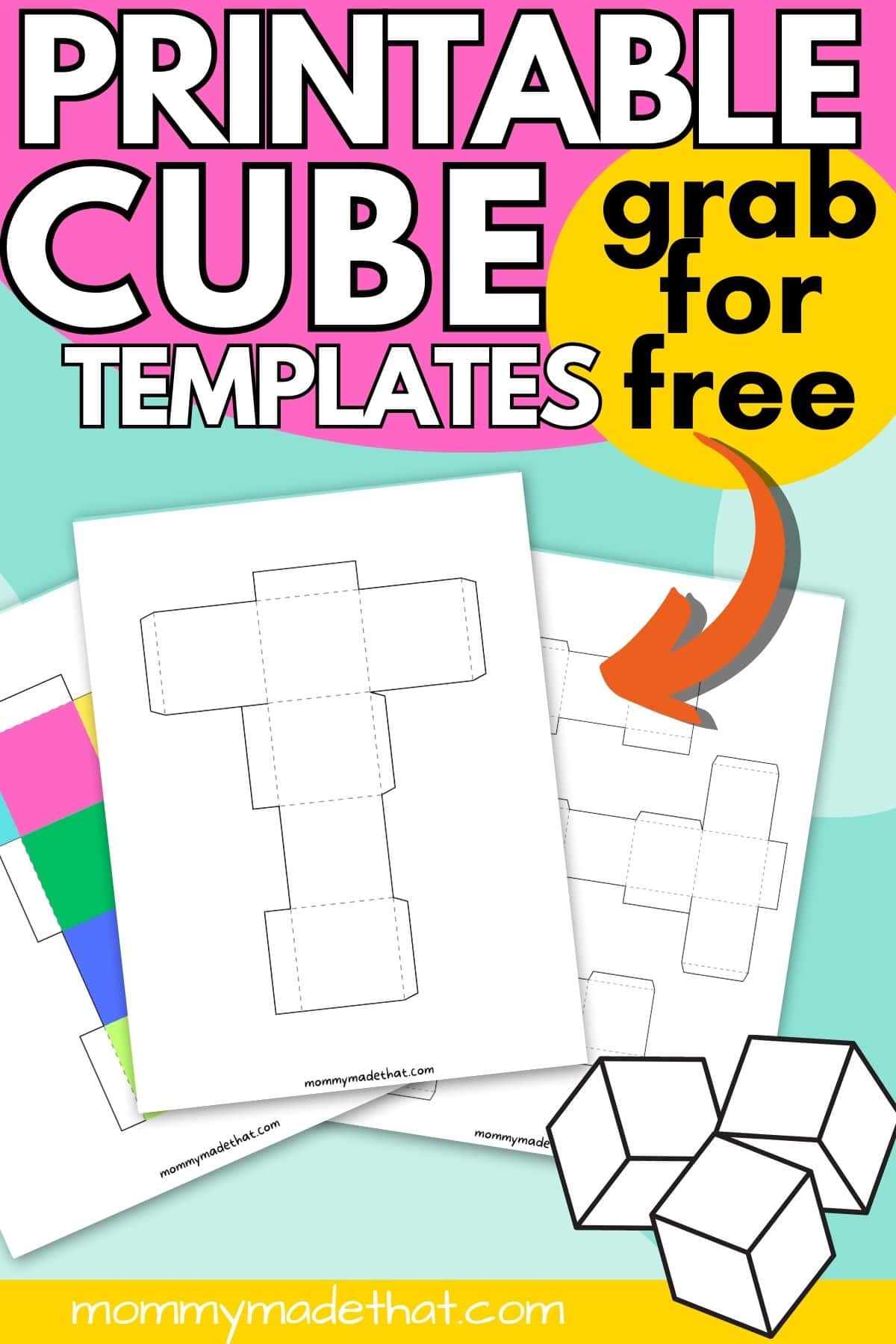 Cube template free printables