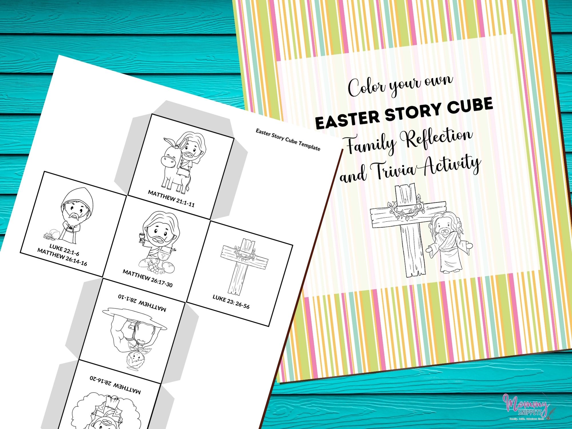 The best easter story for kids story cube activity