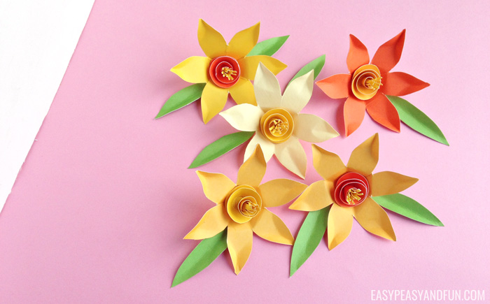 How to make paper daffodils