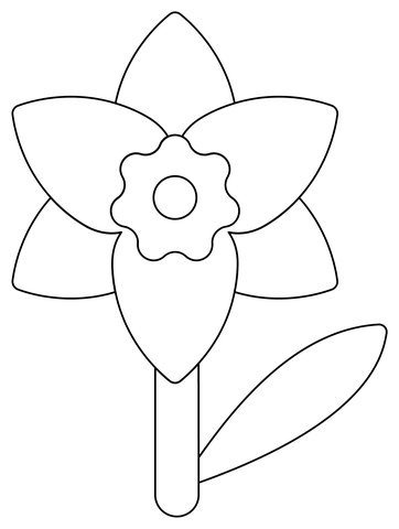 Daffodil coloring pages free coloring pages