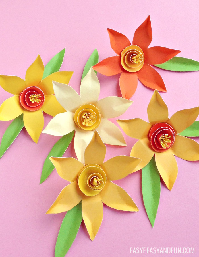 How to make paper daffodils