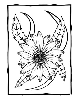 Flower coloring pages