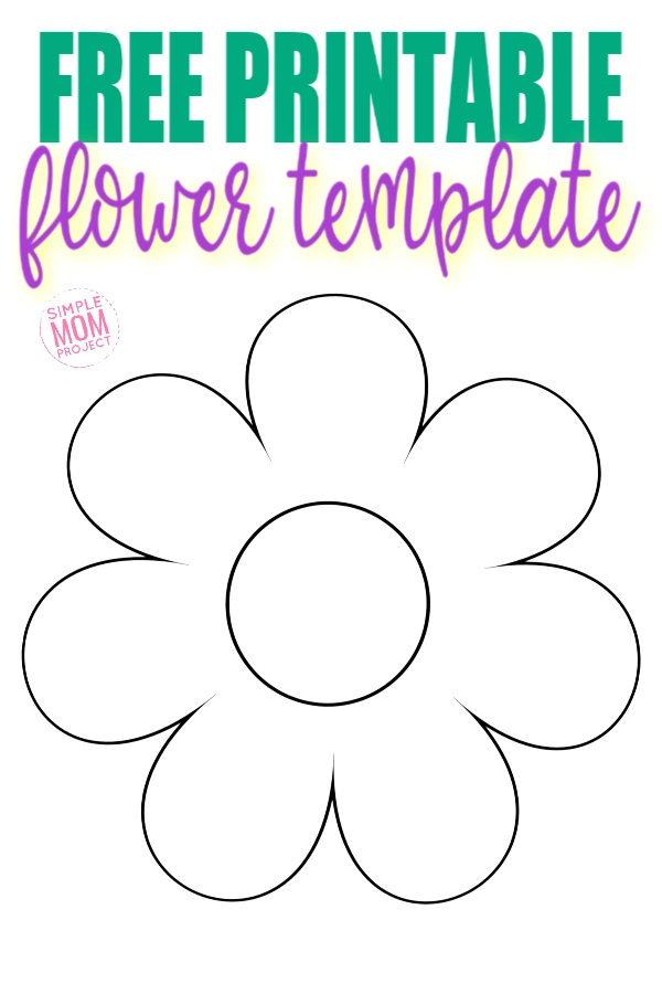 Free printable flower template â simple mom project