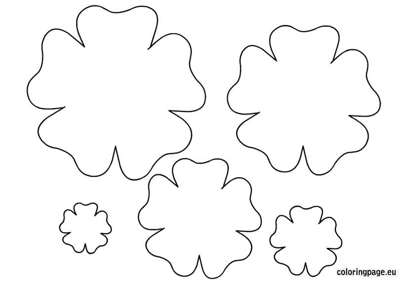 Free par flower printable template