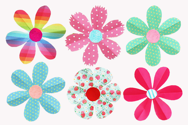 Folding flower templates free printable templates coloring pages