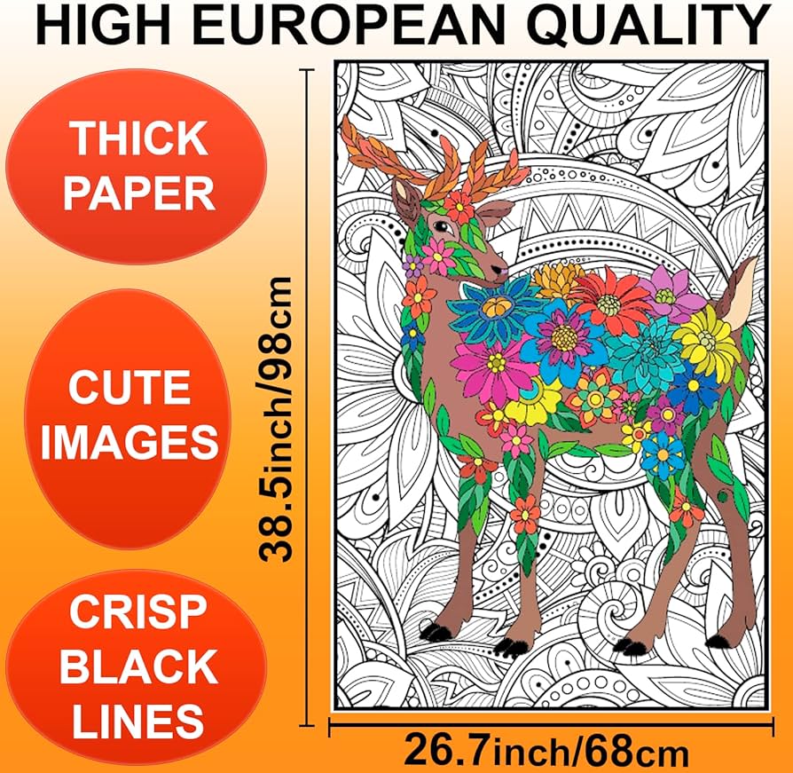 Pack large coloring posters