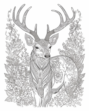 Printable deer pages