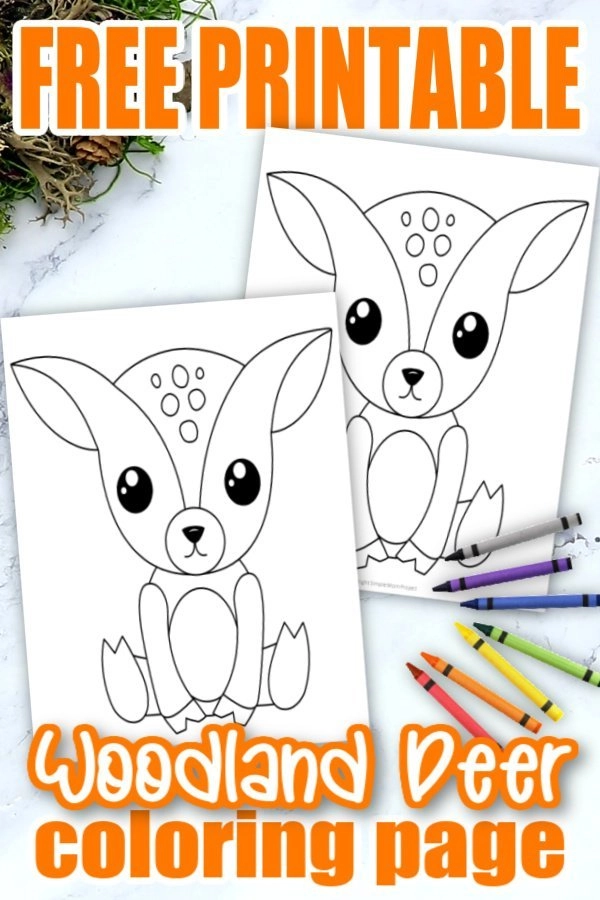 Free printable forest woodland deer template â simple mom project