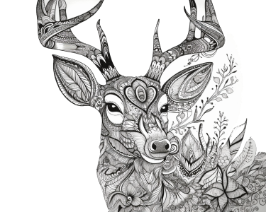 Printable deer pages