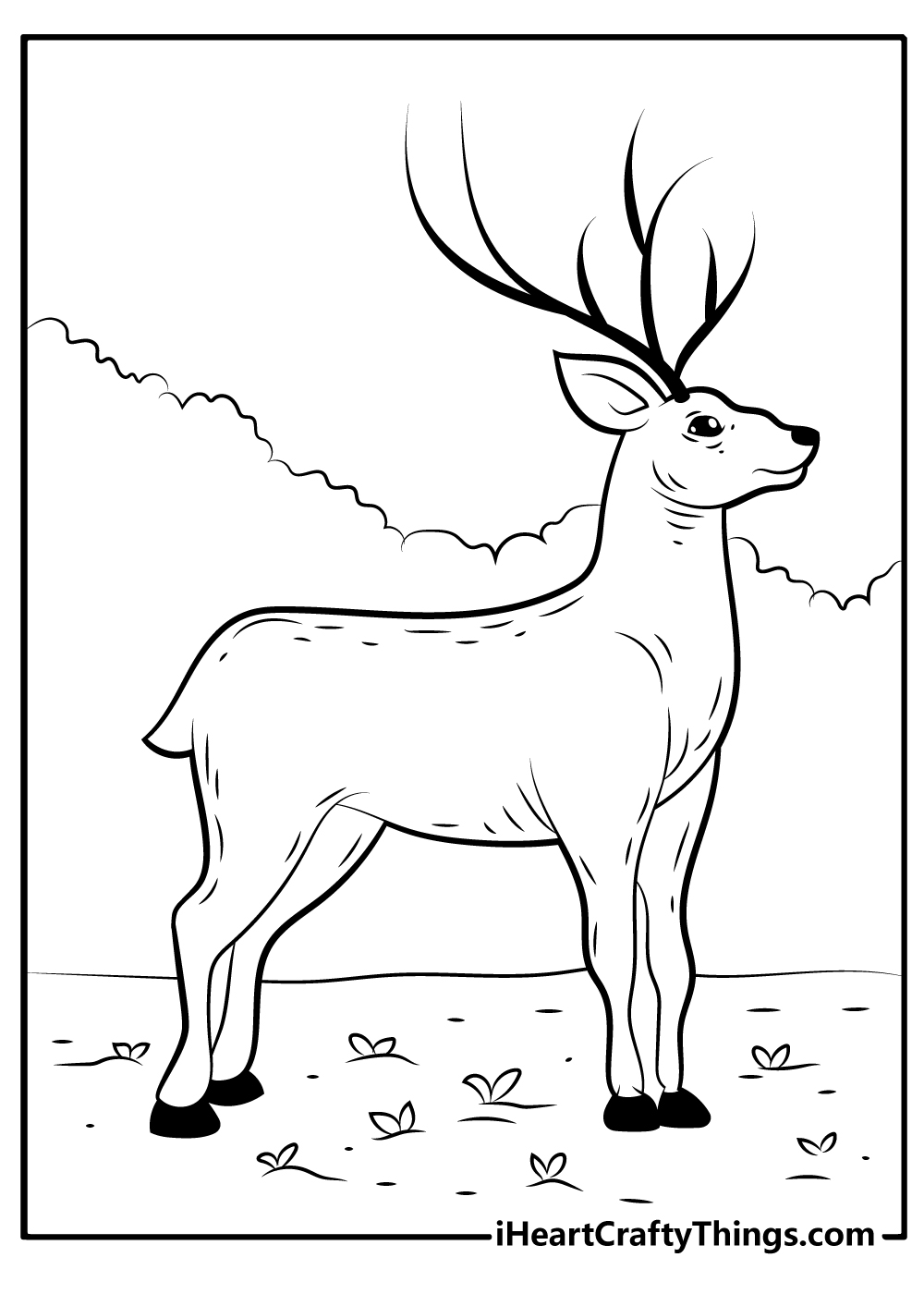 Deer coloring pages free printables